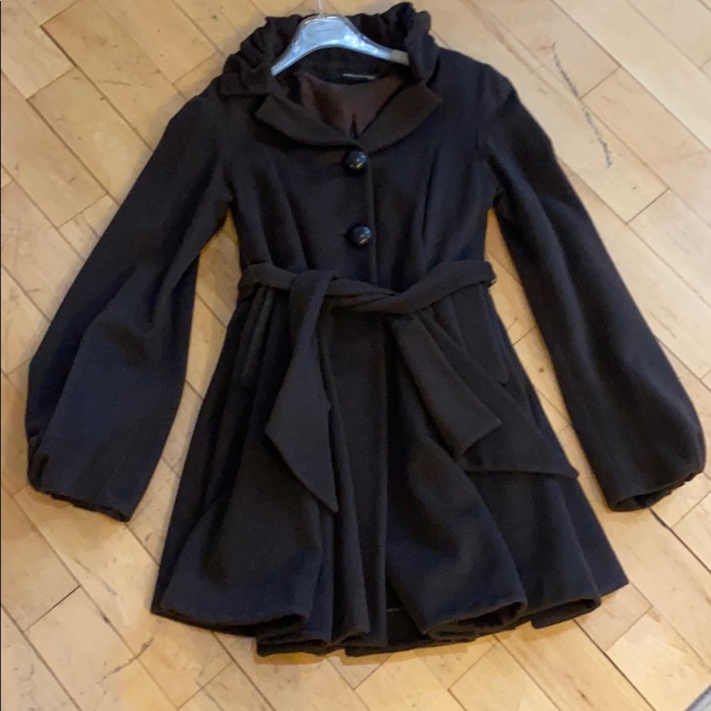 Maurizio Pecoraro Cashmere Coat Sz IT 42